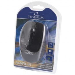 TITANUM TM110K mus Ambidextrous USB Type-A Optisk 1000 DPI