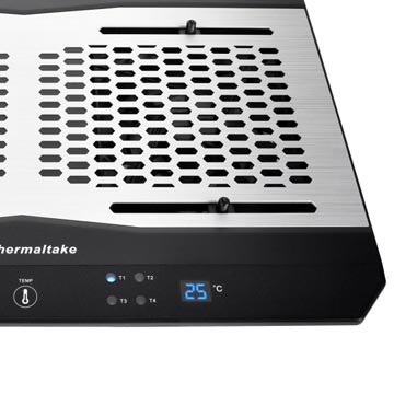 Thermaltake CL-N002-PL12BL-A kylplatta för bärbar dator, 1300 RPM, aluminium. Svart.