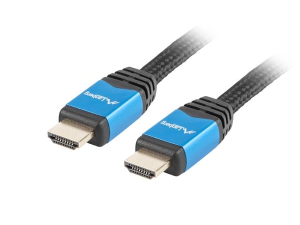 Lanberg CA-HDMI-20CU-0018-BL HDMI-kaapeli 1 m HDMI Type A (vakio) musta