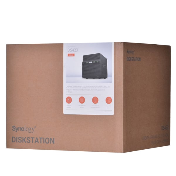 Synology DiskStation DS423 NAS/lagerserver Ethernet LAN Sort RTD1619B