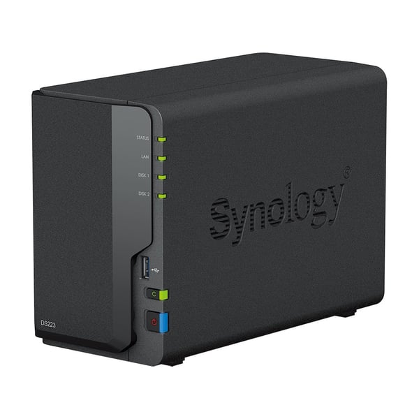 Synology DiskStation DS223 NAS/lagerserver Stationær Realtek RTD1619B 2 GB DDR4
