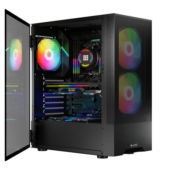Logic ARYA ARGB MINIDI USB 3.0-fodral Svart