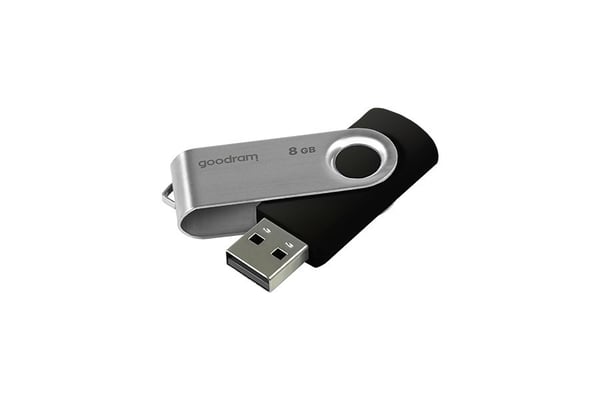 Goodram UTS2 USB-flashdrev 8 GB USB Type-A 2.0 Sort. Sølv