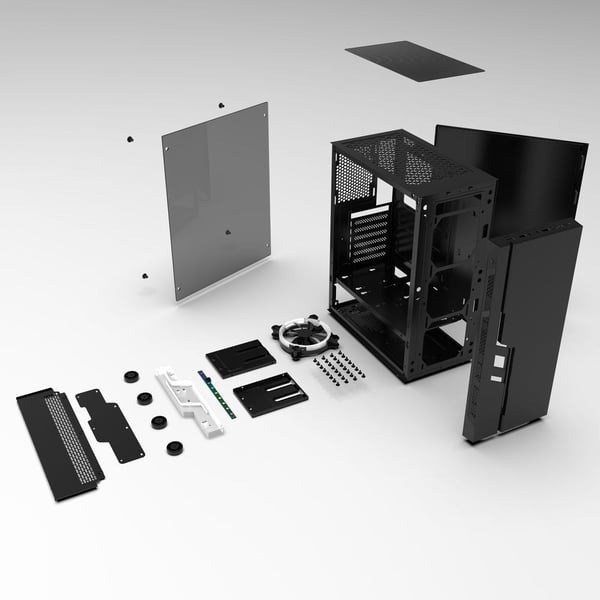 Gembird gaming design computerkabinet Fornax 2000 RGB