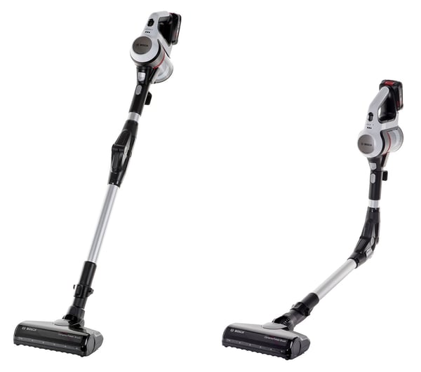 Bosch BBS711W stavstøvsuger/elektrisk kost Poseløs 0,3 L Sort, Rustfrit stål, Hvid