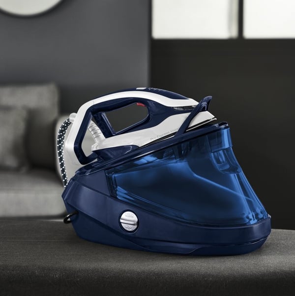 Tefal Pro Express Vision GV9812E0 höyrysilitysrauta 3000 W 1,1 L Durilium AirGlide Autoclean -pohja Sininen. Valkoinen