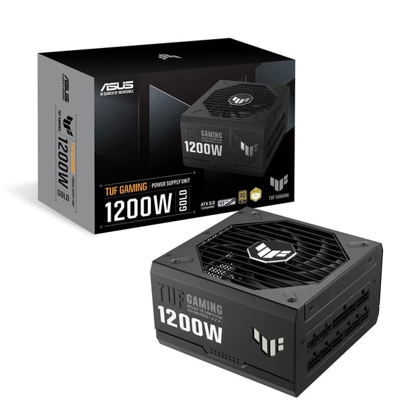 ASUS TUF GAMING 1200W Gold -virtalähde, 20+4-pin ATX, musta