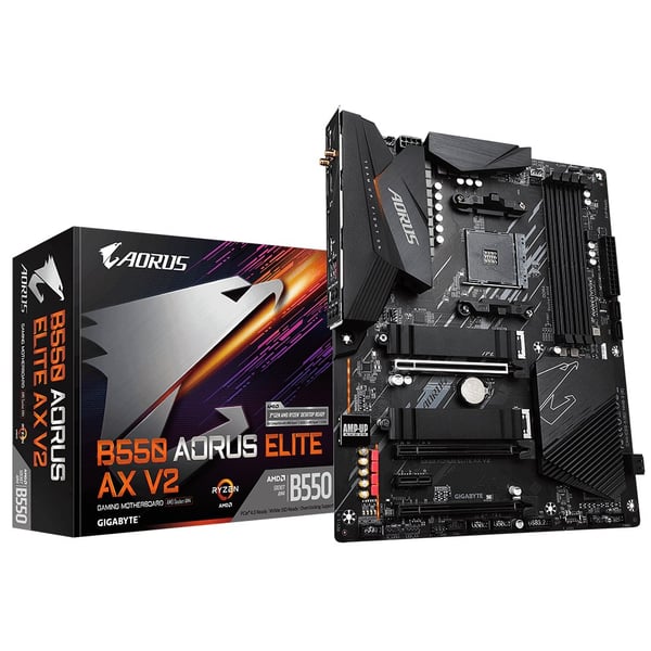 Gigabyte B550 AORUS ELITE AX V2 bundkort AMD B550 Socket AM4 ATX