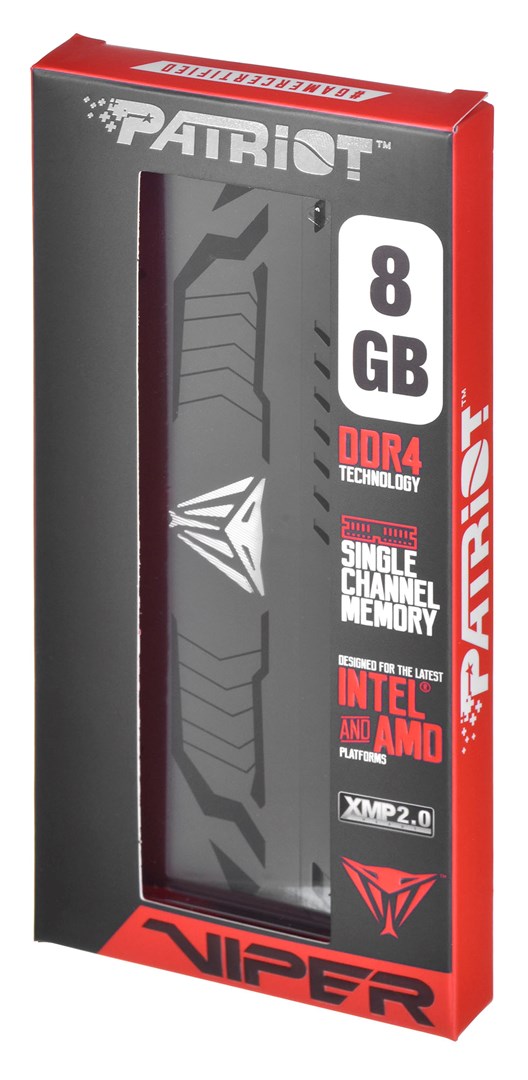 Patriot Memory Viper Steel PVS48G360C8 muistimoduuli 8 GB 1 x 8 GB DDR4 3600 MHz