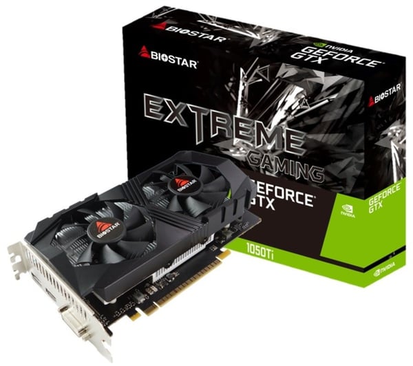 Biostar VN1055TF41 grafikkort NVIDIA GeForce GTX 1050 Ti 4 GB GDDR5