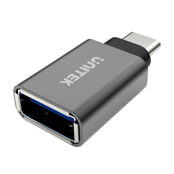 UNITEK Y-A025CGY kaapeliliitäntä/sukupuolisovitin USB Type-C USB Type-A Metallinen
