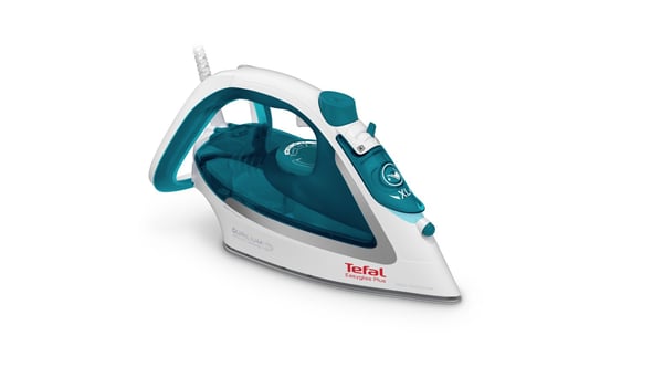 Tefal EasyGliss Plus FV5718 silitysrauta Kuiva- ja höyrysilitysrauta Durilium-pohja 2400 W Turkoosi. Valkoinen