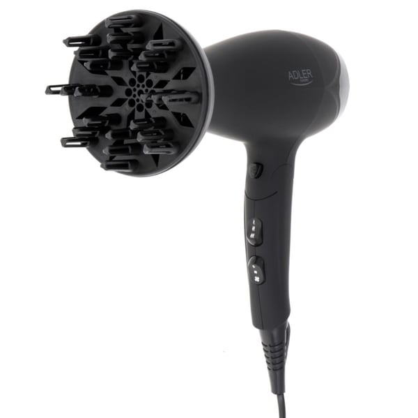 Adler AD 2267 hiustenkuivaaja musta. 2500 W
