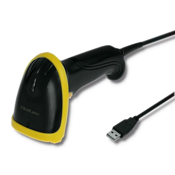 Qoltec 50867 Laserlukija 1D | 2D | USB | Musta