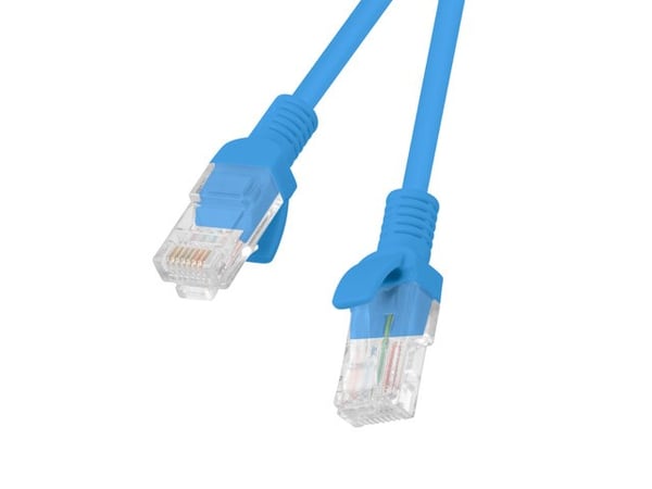 Lanberg PCU5-10CC-0050-B nätverkskabel Blå 0,5 m Cat5e U/UTP (UTP)