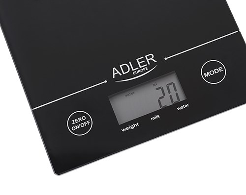 Adler AD 3138 b Mekanisk køkkenvægt Sort Bordplade Rektangel