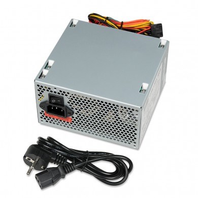 iBox CUBE II virtalähdeyksikkö 500 W 20+4-pin ATX ATX hopea
