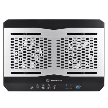 Thermaltake CL-N002-PL12BL-A kylplatta för bärbar dator, 1300 RPM, aluminium. Svart.
