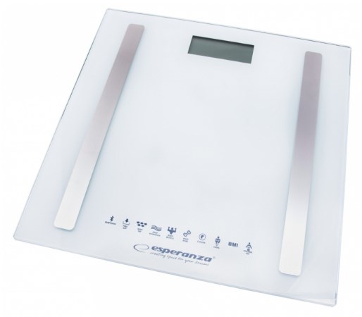 Esperanza EBS016W personvægt Firkantet hvid Elektronisk personvægt