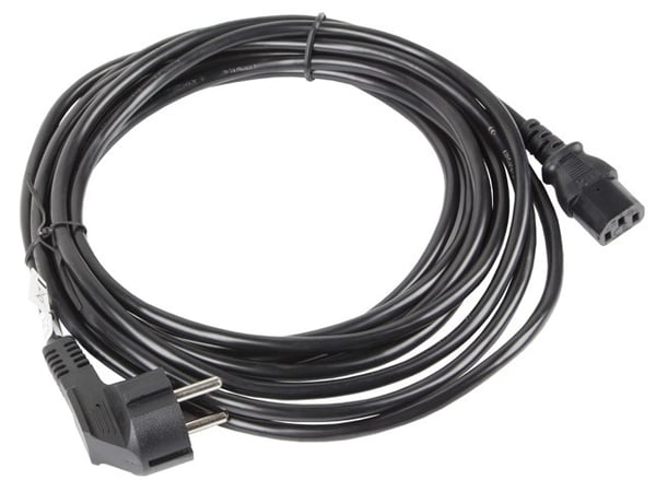 Lanberg CA-C13C-11CC-0100-BK strømkabel Sort 10 m C13-kobling CEE7/7