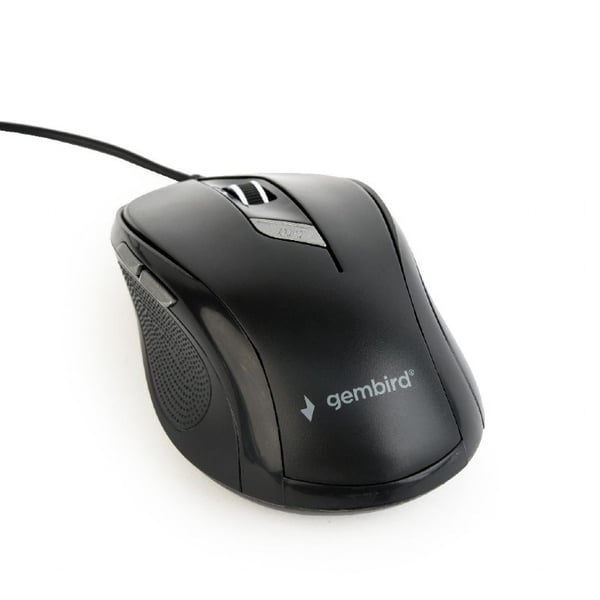 Gembird MUS-6B-01 mus Ambidextrös USB Typ-A Optisk 1600 DPI