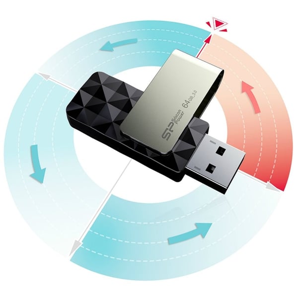 Silicon Power Blaze B30 USB-minne 32 GB USB Typ-A 3.0 (3.1 Gen 1) Svart