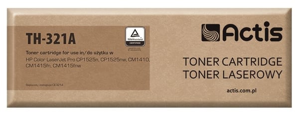 Actis TH-321A toner (ersättning för HP 128A CE321A; standard; 1300 sidor; cyan)