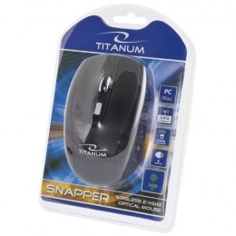 TITANUM TM105K SNAPPER-mus RF Trådlös Optisk 1600 DPI Högerhänt