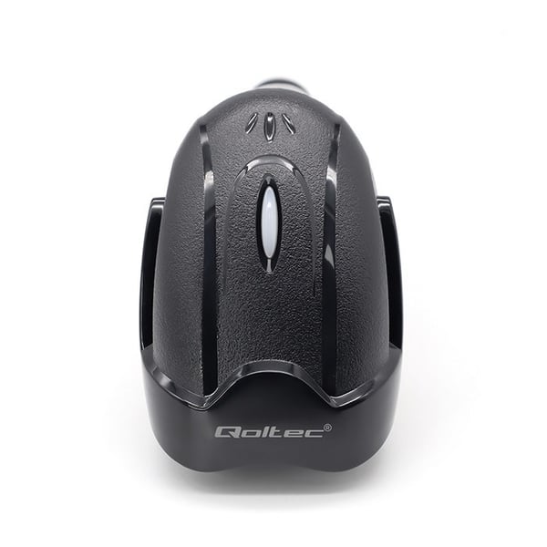 Qoltec 50856 Trådlös streckkodsläsare 1D 2D | 2,4 GHz