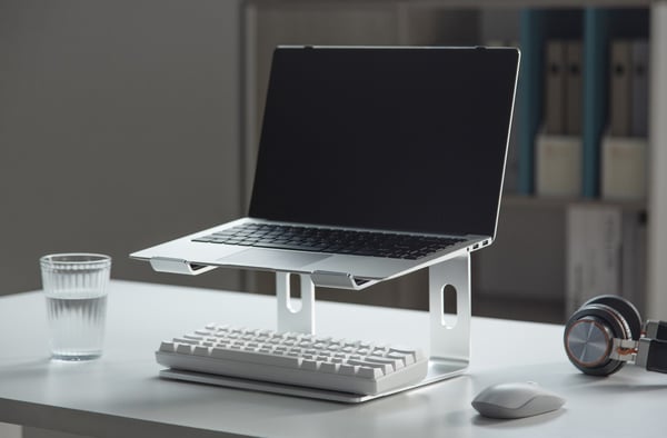 Gembird NBS-D1-01 laptopstativ Aluminium, Silver 39,6 cm (15,6 tum)