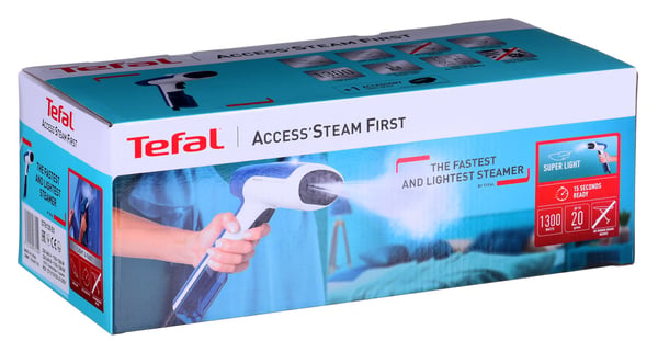 Tefal DT613 kädessä pidettävä vaatehöyrystin 70 L 1300 W Valkoinen. Sininen
