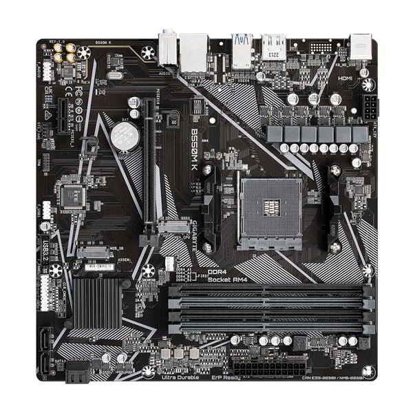 Gigabyte B550M K 1.0 moderkort AMD B550 Socket AM4 micro ATX