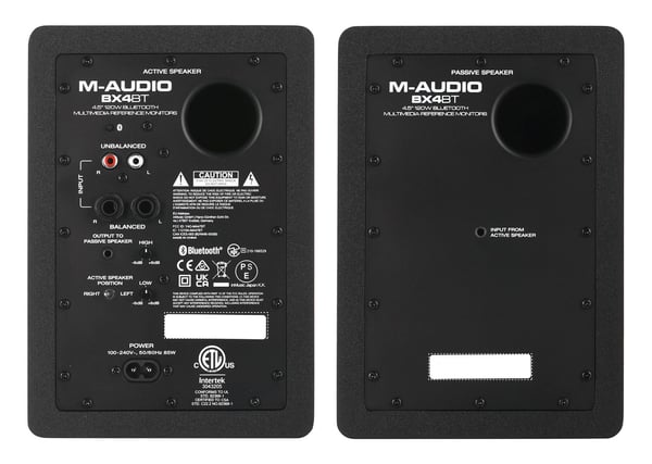 M-AUDIO BX4 BT 2x højttaler Sort Kablet + Bluetooth 50 W