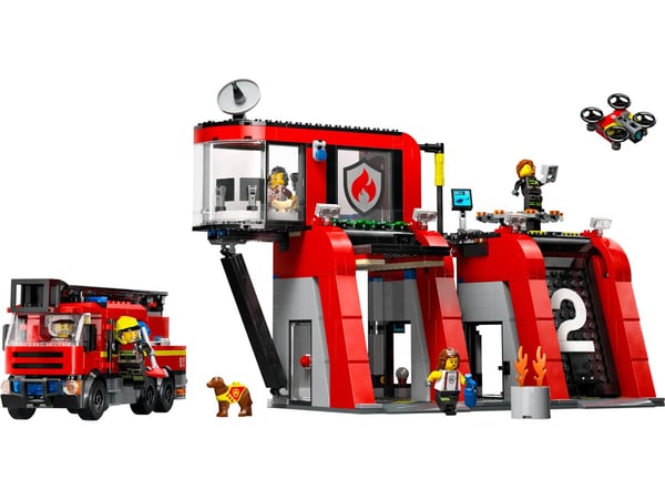 LEGO CITY 60414 BRANDSTATION MED BRANDBIL
