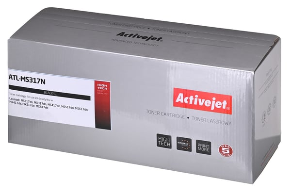 ActiveJet-värikasetti ATL-MS317N Lexmarkille; Vaihtokasetti Lexmark 51B2000 Supreme; 2500 sivua; musta)