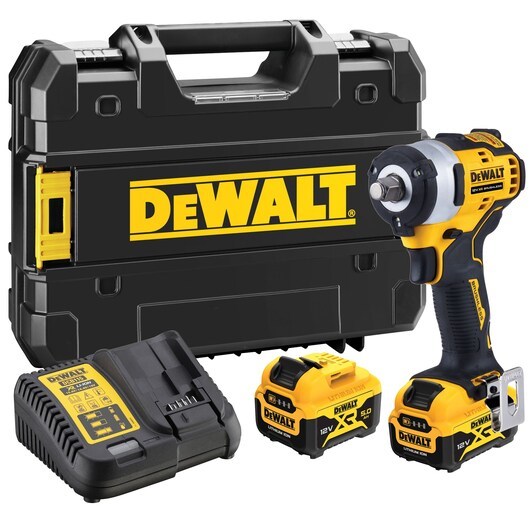 DeWALT DCF901P2-QW virtamutterinväännin 1/2" 340 N⋅m Musta. Keltainen 12 V