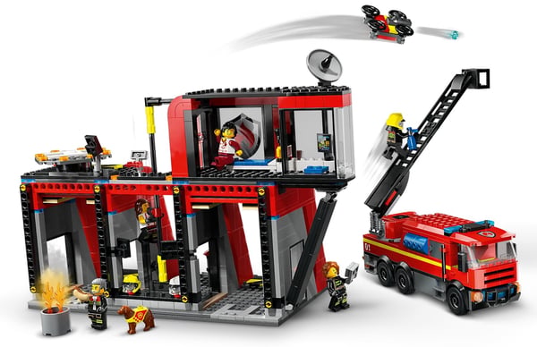 LEGO CITY 60414 BRANDSTATION MED BRANDBIL