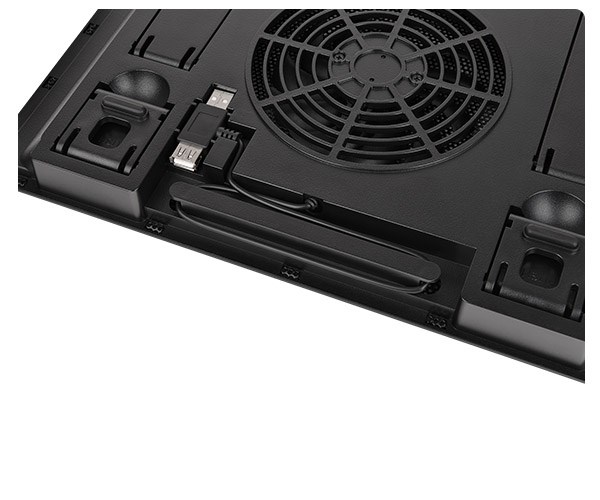 Thermaltake Massive A23 bærbar kølemåtte 40,6 cm (16") sort
