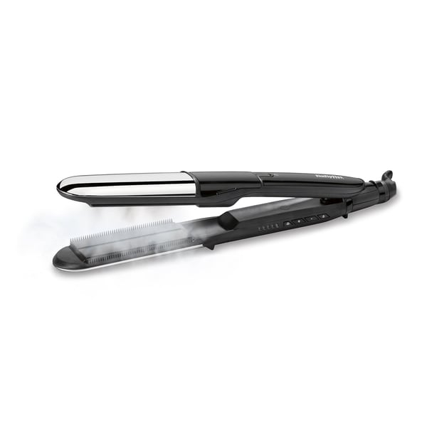 BaByliss Steam Mist Styler -suoristusrauta, musta, hopea, 2,5 m
