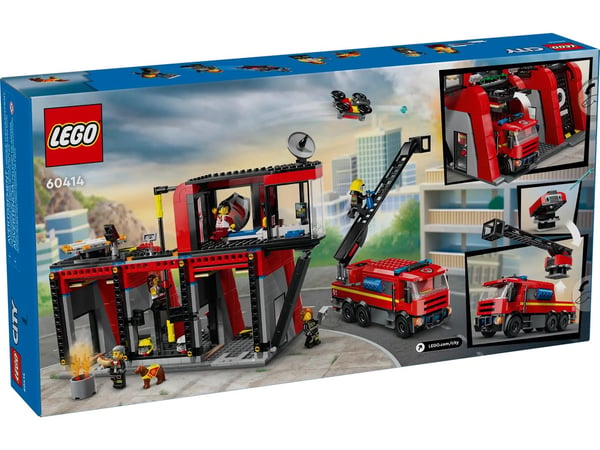 LEGO CITY 60414 BRANDSTATION MED BRANDBIL