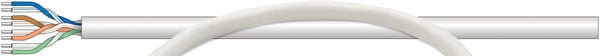Intellinet Network Bulk Cat5e -kaapeli, 24 AWG, yksijohdin, 305m, harmaa, kupari, U/UTP, laatikko