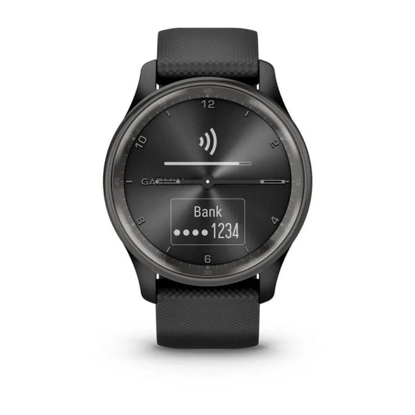 Garmin vivomove Trend LCD 40 mm Hybrid 254 x 346 pixels Touchscreen Sort GPS (satellit)