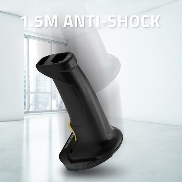 Qoltec 50853 Laser streckkodsläsare 1D | 2D | Svart