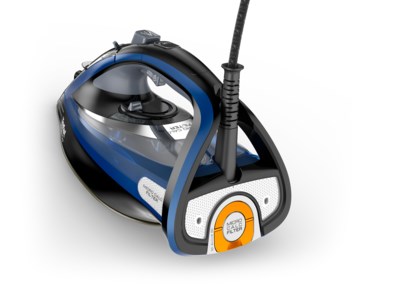 Tefal FV9848E0 strygejern Tør- og dampstrygejern 3200 W Sort. Blå. Metallisk