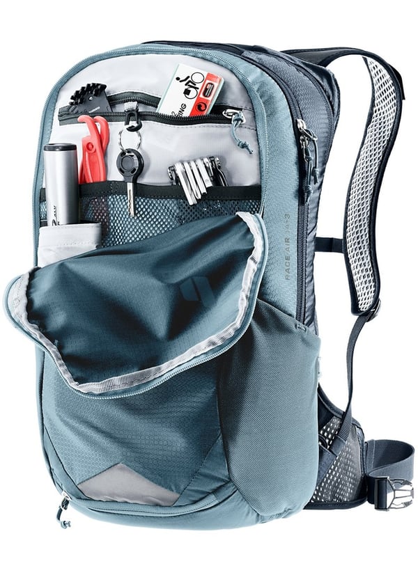 Deuter Race Air 14+3 cykelrygsæk i atlantic-blæk