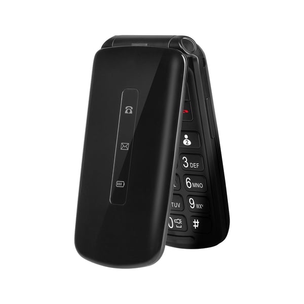 MaxCKruger & Matz Telefon til seniorer KM0929 7,11 cm (2,8") 108,5 g Sort