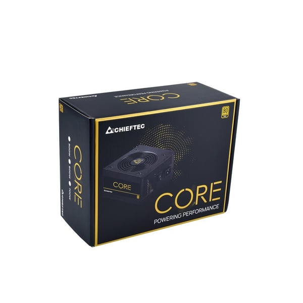 Chieftec Core BBS-600S virtalähdeyksikkö, 600 W, 24-pin ATX, PS/2, musta