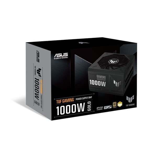 ASUS TUF Gaming 1000W Gold strømforsyning 20+4 pin ATX ATX Sort