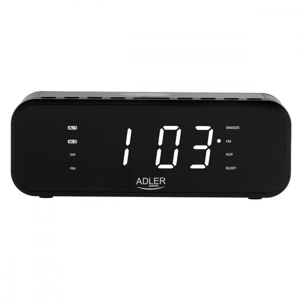 ADLER AD 1192b radioväckarklocka svart