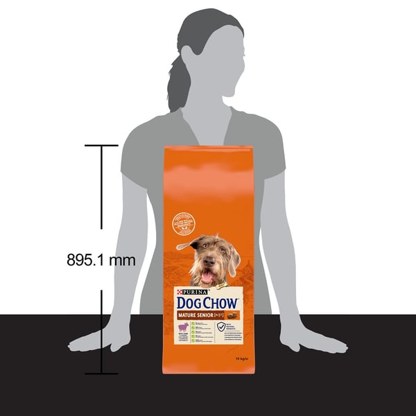 PURINA Dog Chow Mature Senior med lam - tørfoder til hunde - 14 kg